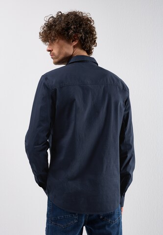 Street One MEN Regular fit Button Up Shirt in Blue