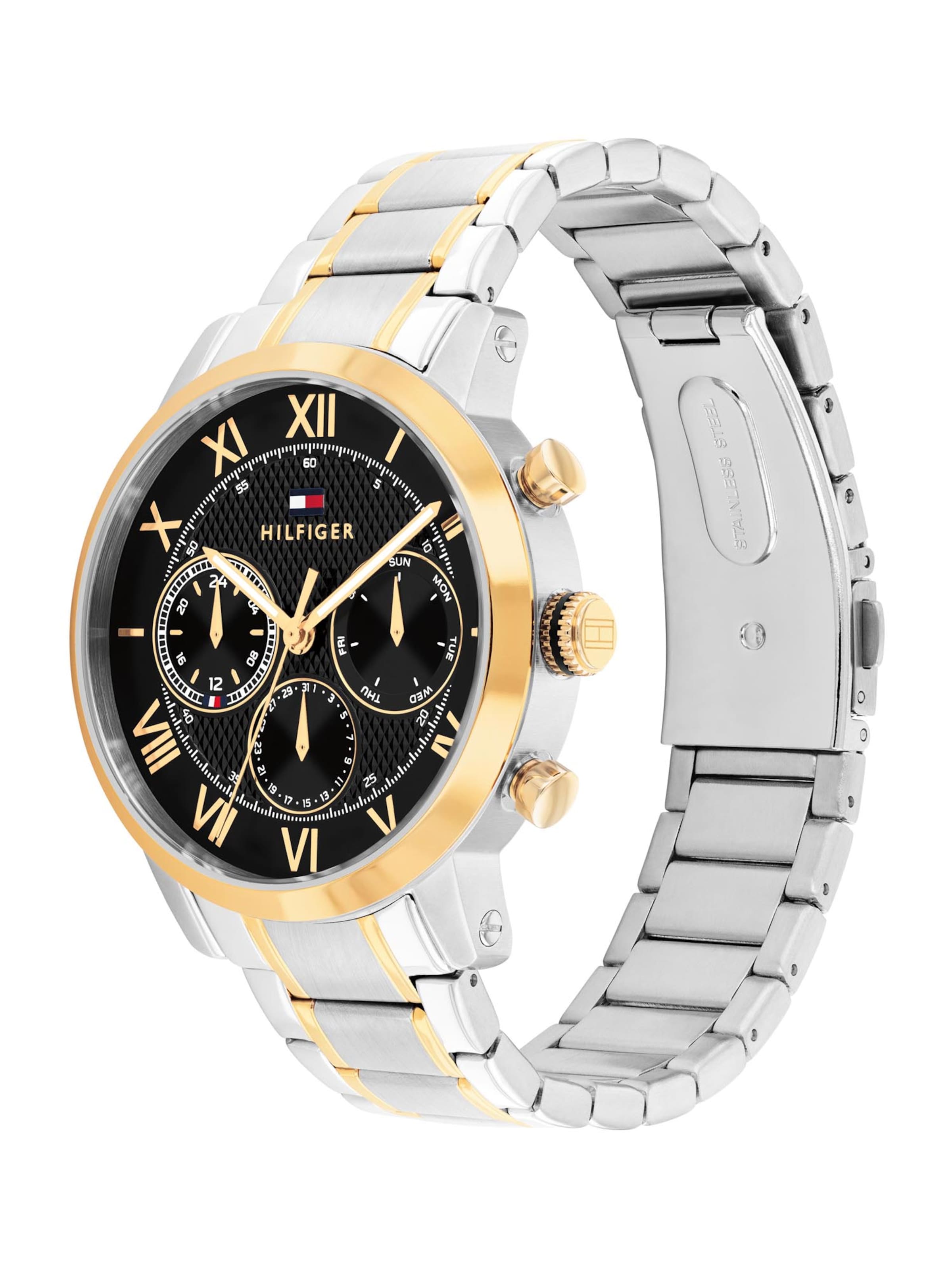 TOMMY HILFIGER Αναλογικό ρολόι 'OXFORD' σε ασημί: μπροστά