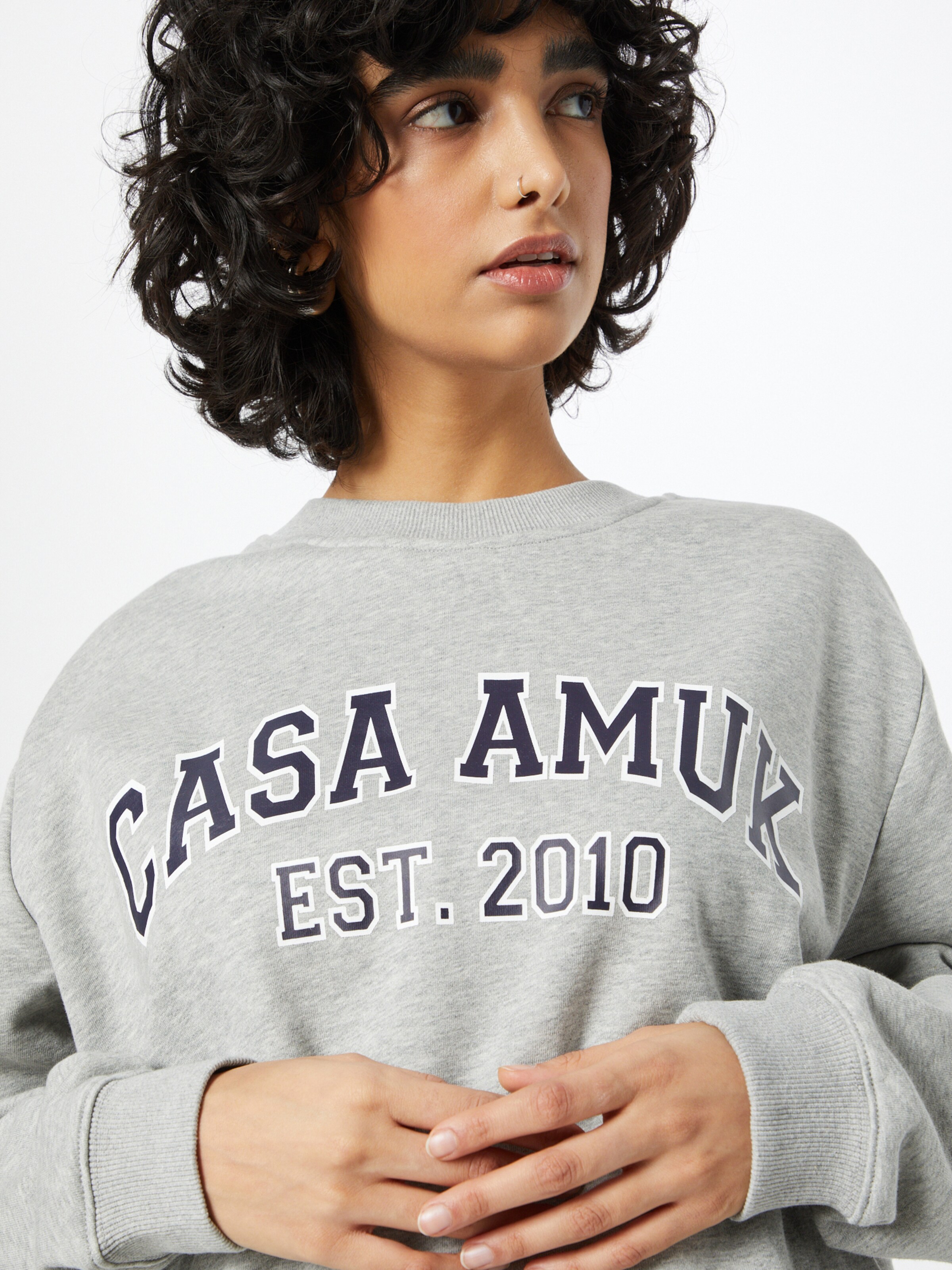 Frauen Sweat CASA AMUK Sweatshirt in Graumeliert - IE95627 Frauen Sweat CASA AMUK Sweatshirt in Graumeliert - IE95627
