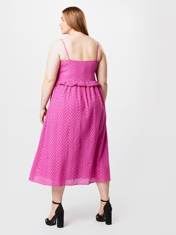Selected Femme Curve Φόρεμα κοκτέιλ 'Kosa' σε ροζ