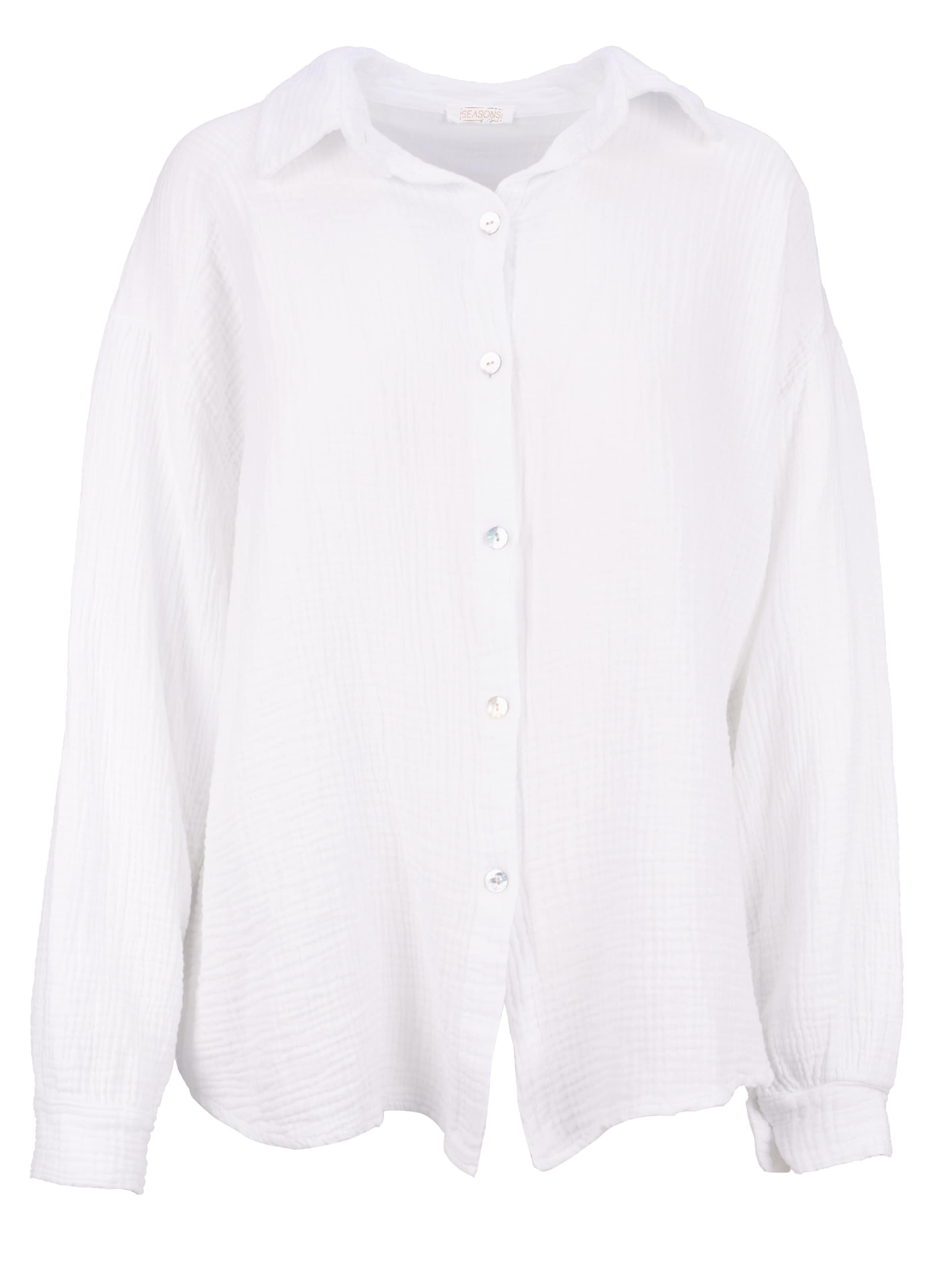 Seasons of April Blouse 'Sasha' in Wit: voorkant