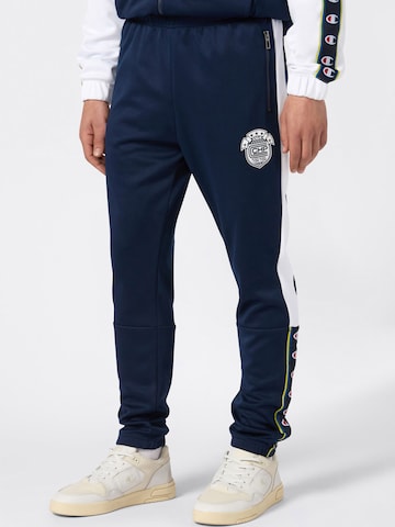 Champion Authentic Athletic ApparelTapered Hlače - plava boja: prednji dio