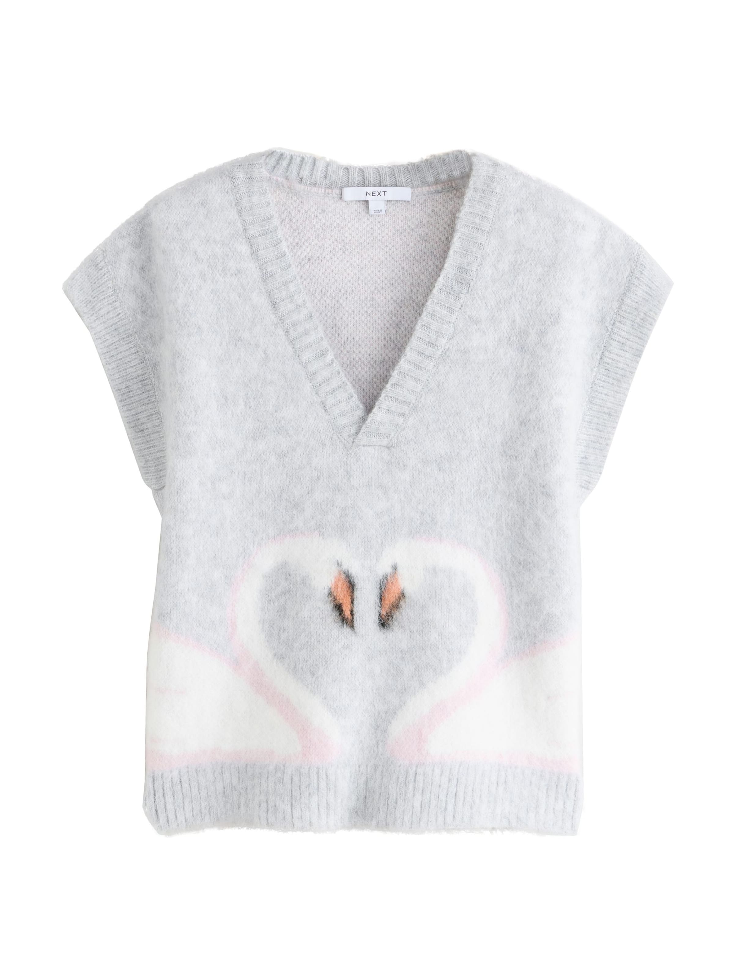 Next Pulóver - szürke: elől