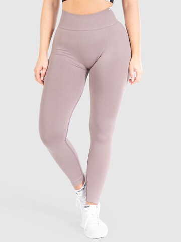 Smilodox Skinny Leggings 'Slayton Scrunch' in Lila: voorkant