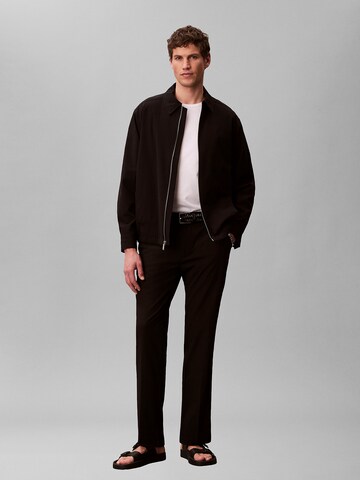 Regular Pantalon Calvin Klein en noir : devant