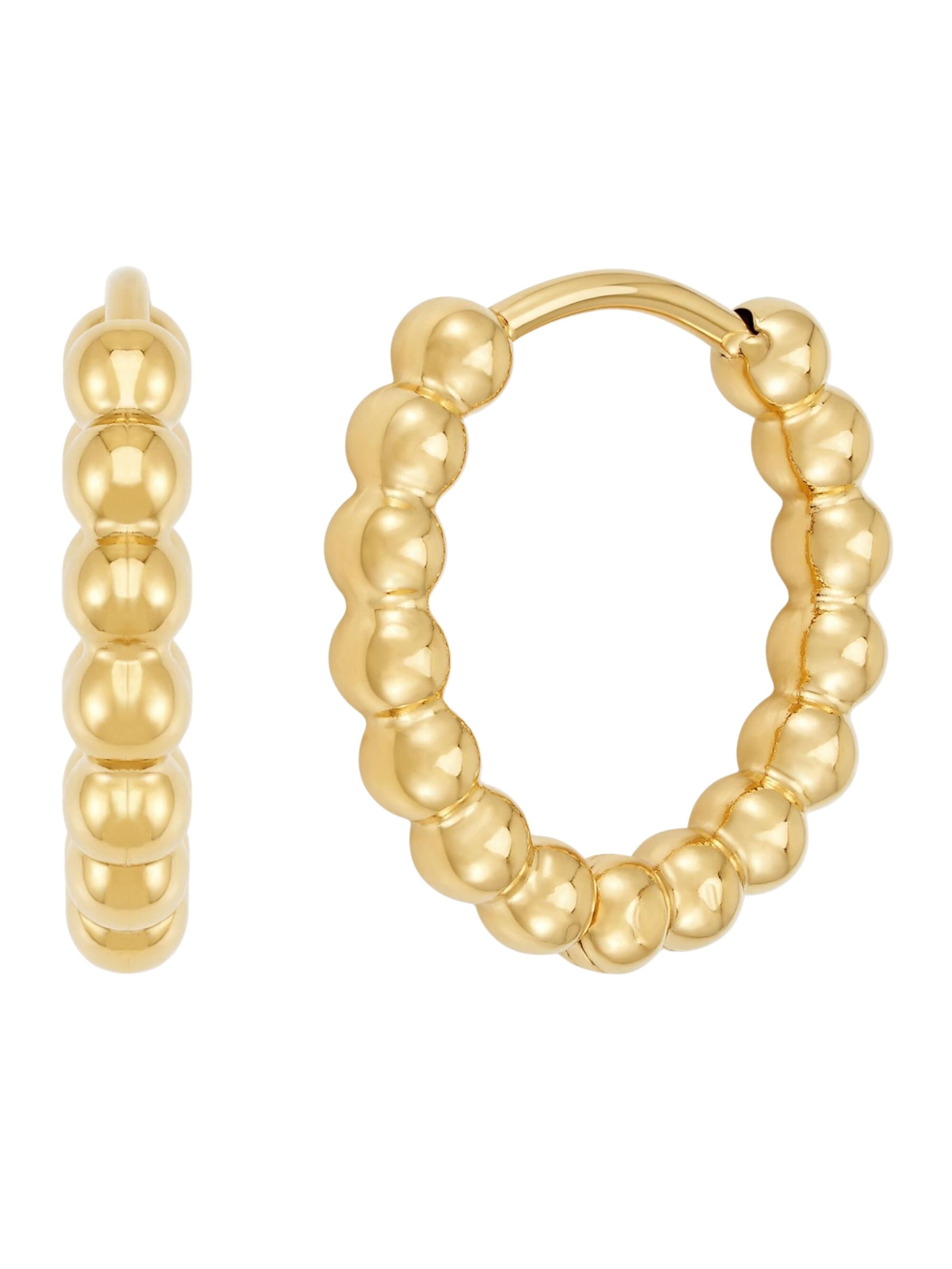 Boucles d'oreilles GOOD.designs en or : devant