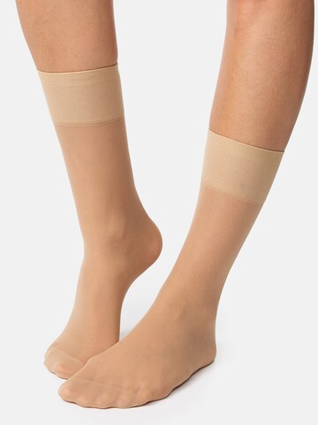 Nur Die Knee High Socks in Beige: front