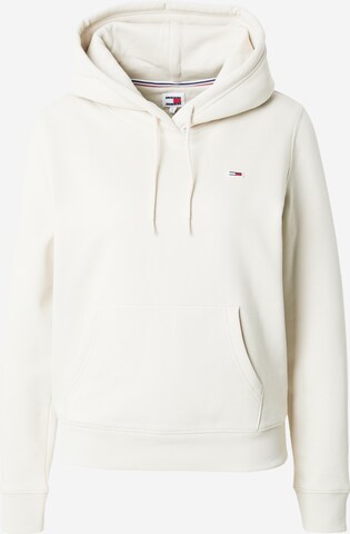 Sweat-shirt Tommy Jeans en beige : devant