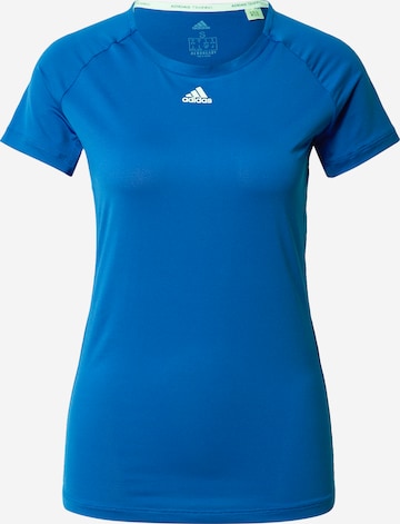 ADIDAS PERFORMANCE - Camiseta funcional en azul: front