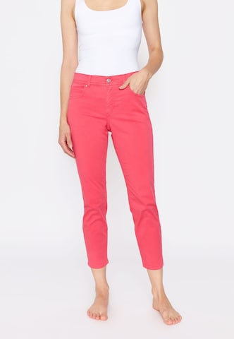 Angels Slimfit Jeans 'Ornella' in Roze: voorkant