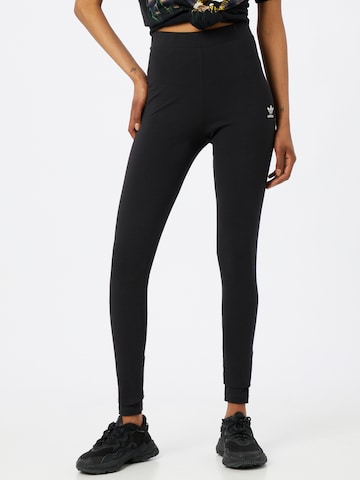 ADIDAS ORIGINALS Slimfit Leggings in Schwarz: predná strana