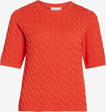VILA Sweater in Orange: front