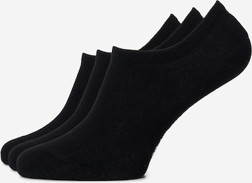 Chaussettes 'Footie (zwart)' SOLIT socks en noir : devant