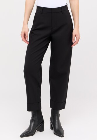 Angels Tapered Pants in Black: front