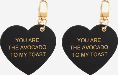WEAT WE EAT AVOCADO TOAST Porte-clés en or / noir, Vue avec produit
