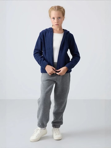Tommy Life Dressipluus 'TOMMY Unisex-Kapuzen-Sweatshirt Für Jugendliche Mit Reißverschluss', värv sinine: eest vaates