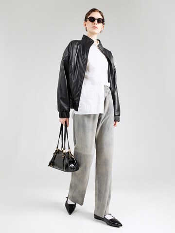 OAKWOOD Zvonový Kalhoty 'URANUS' – šedá