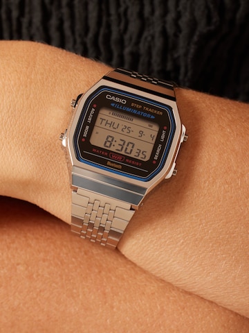 CASIO Digital Watch 'Statement' in Silver: front