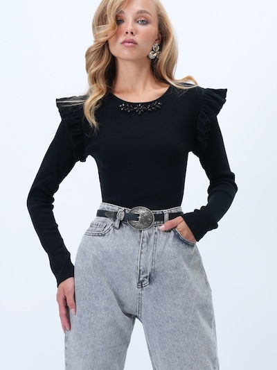 Trend Alaçatı Stili Tričko - čierna, Produkt