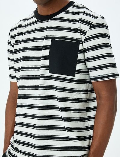 Koton T-Shirt in schwarz / weiß, Produktansicht