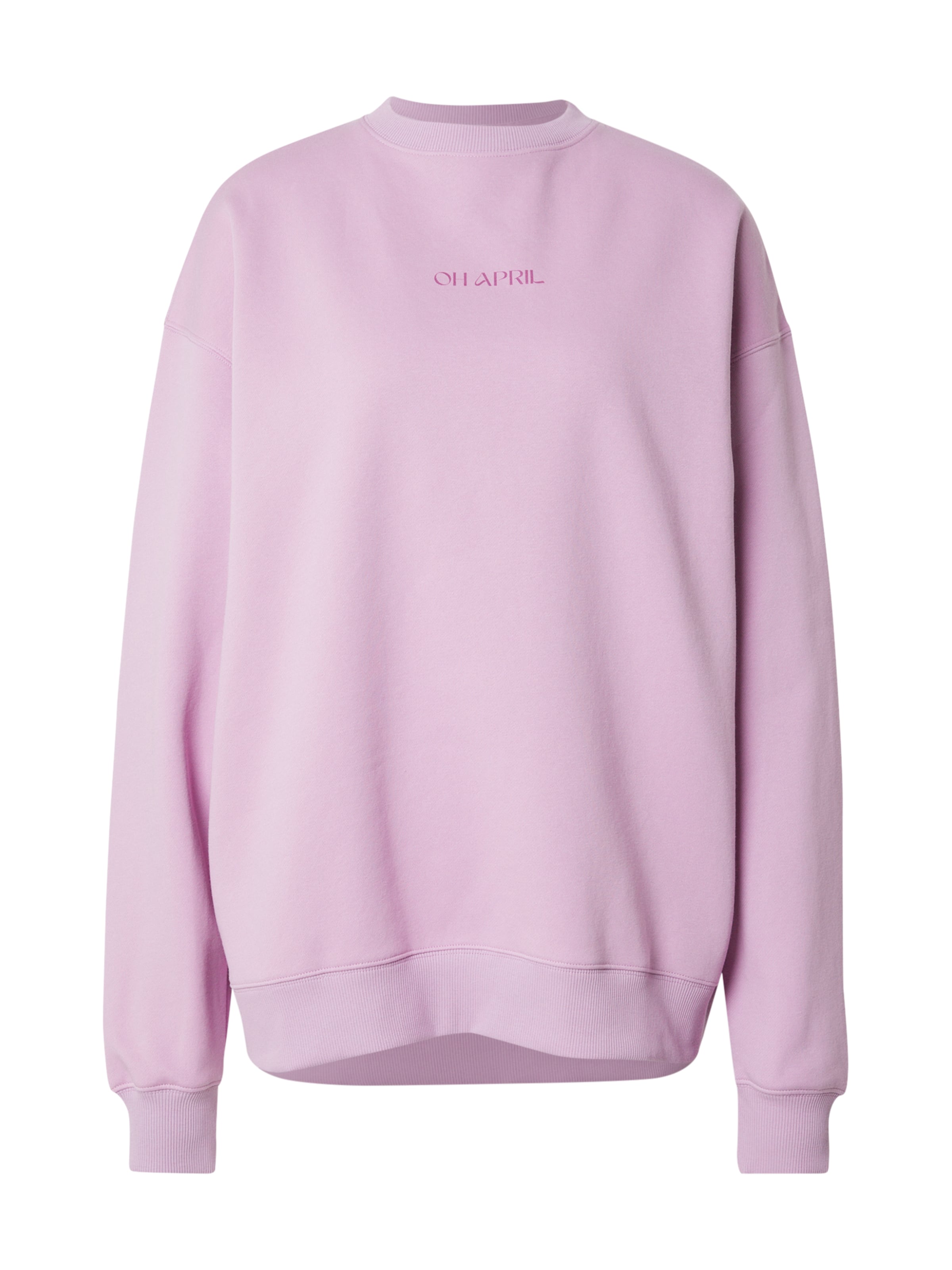 OH APRIL Sweatshirt 'Positive' in Purple: front