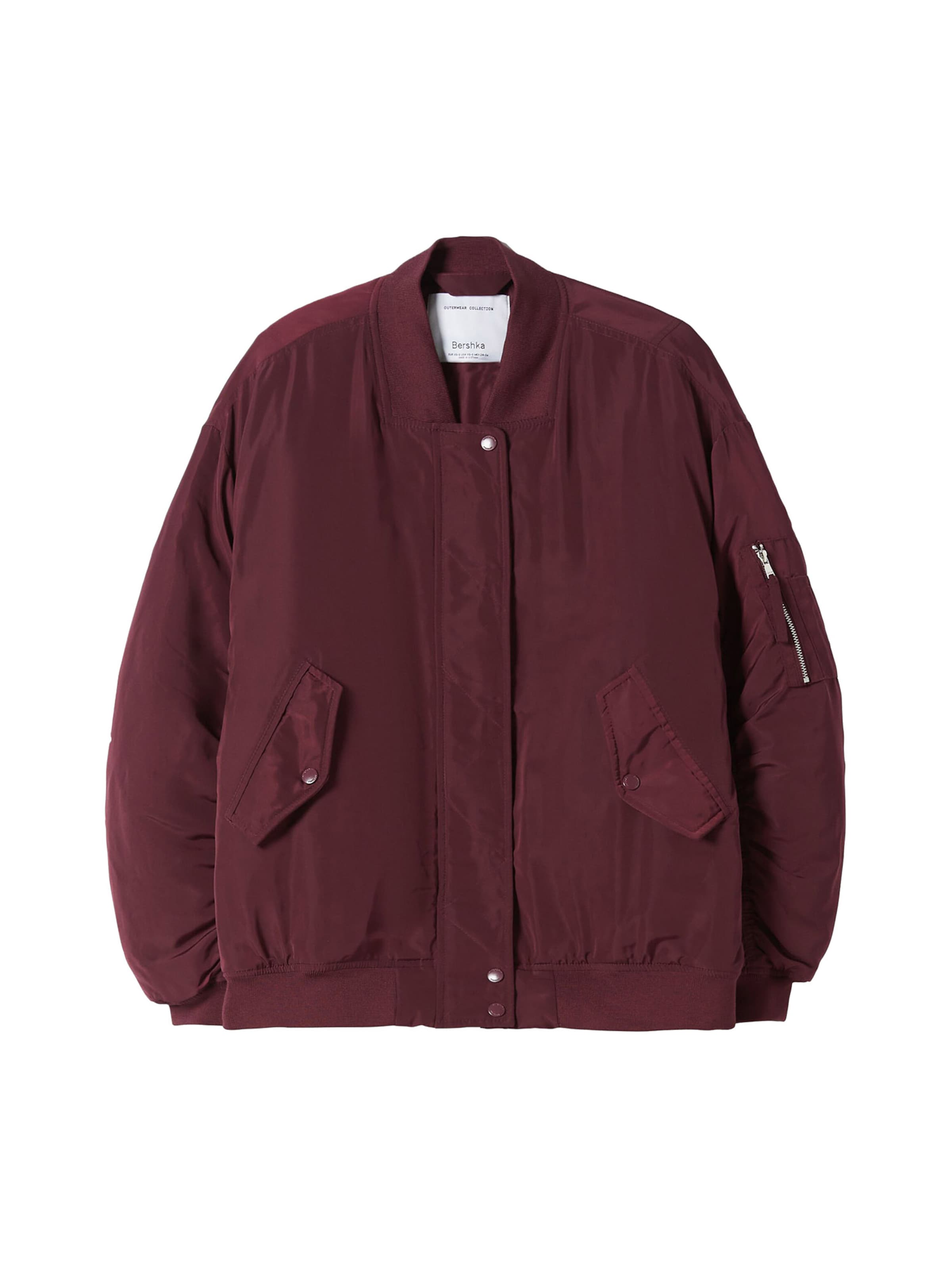 Bershka Jacke in burgunder, Produktansicht