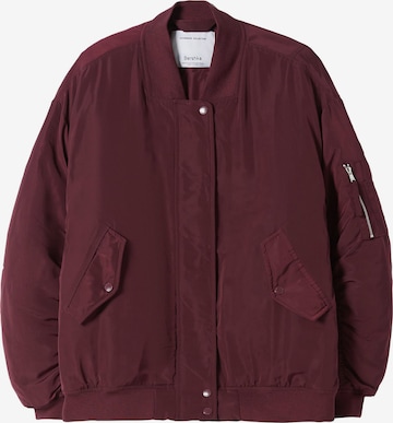 BershkaPrijelazna jakna - crvena boja: prednji dio