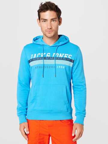 JACK & JONES Sweatshirt 'Iron' in Blau: predná strana