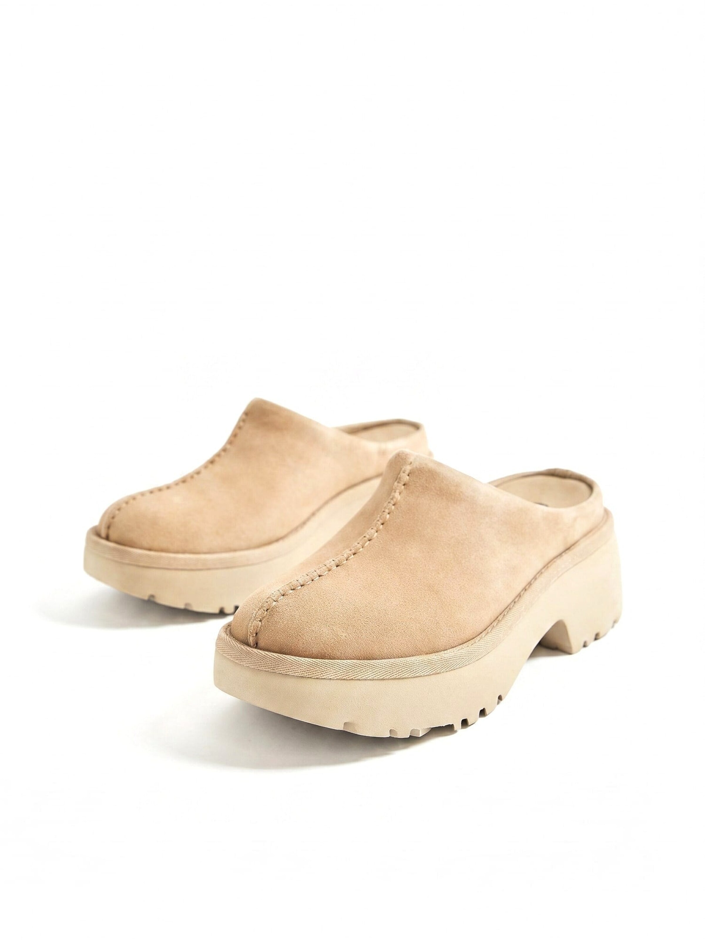 UGG Clogs 'NEW HEIGHTS CLOG SAND' in Brown