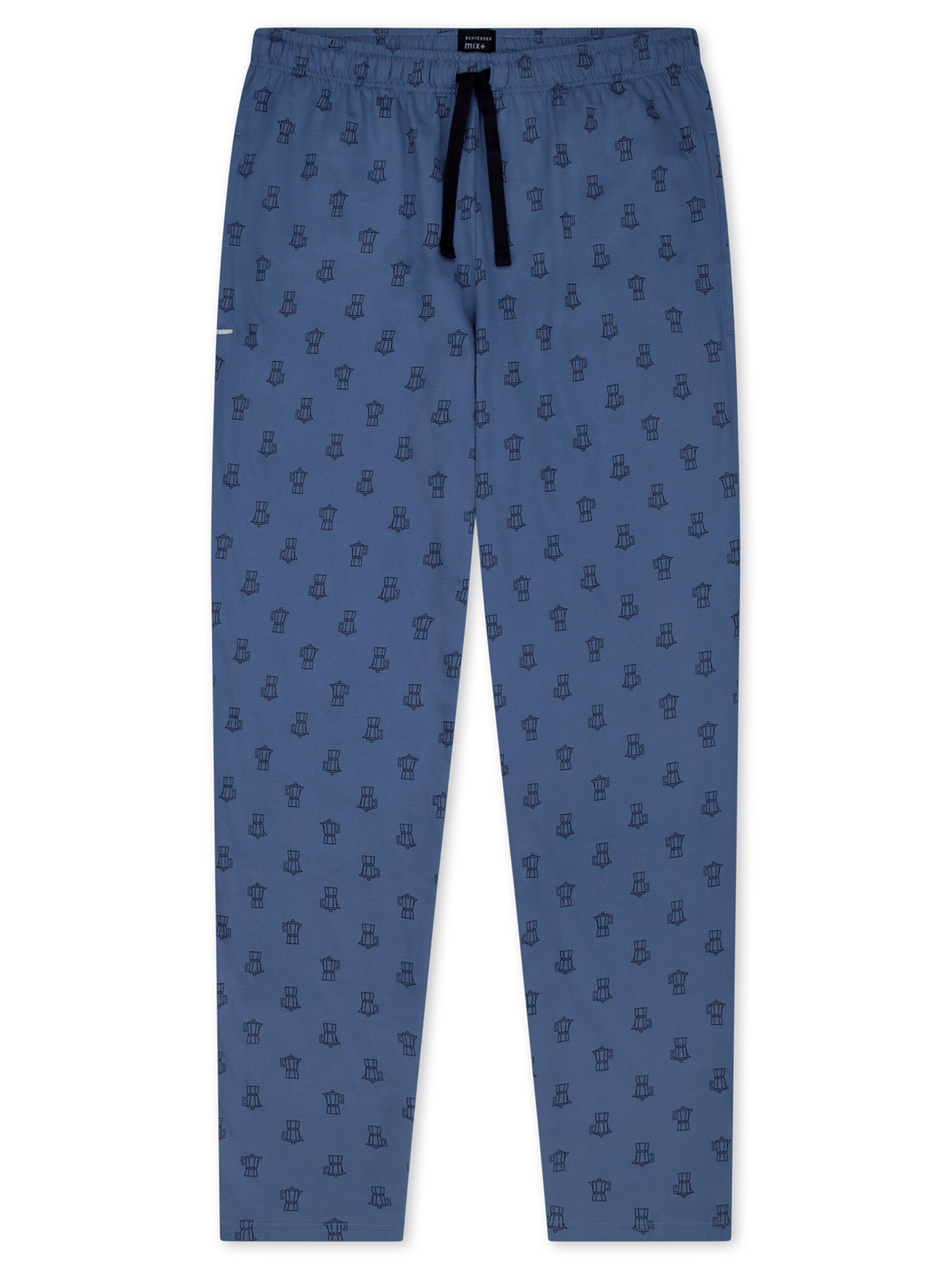 SCHIESSER Pyjamahose ' Mix Relax ' in Blau: Vorderseite