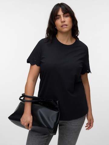 Vero Moda Curve Koszulka 'VMCLouise' w kolorze czarny: przód