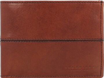 The Bridge Wallet 'Vespucci' in Brown: front