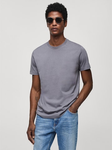 T-Shirt 'CHERLO' MANGO MAN en gris : devant