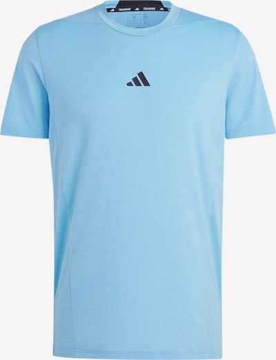 ADIDAS PERFORMANCE T-Shirt fonctionnel 'Designed For Training' en bleu clair / noir, Vue avec produit