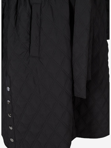 Zizzi Between-Seasons Coat 'MWEDNESDAY' in Black