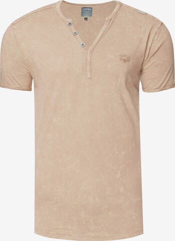 Rusty Neal Shirt in Beige: voorkant