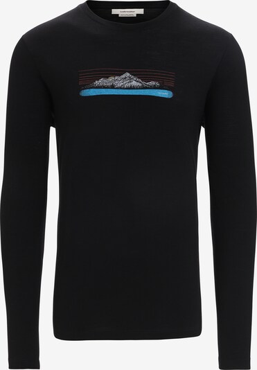 ICEBREAKER Funkcionalna majica 'Tech Lite II Ski Fields' | azur / svetlo siva / melona / črna barva, Prikaz izdelka