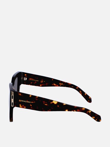 FERRAGAMO Zonnebril in Bruin