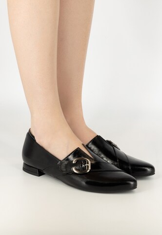 usha BLACK LABEL Classic Flats in Black