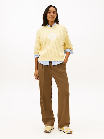 TOMMY HILFIGER Pullover in Gelb