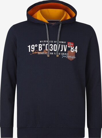 Sweat-shirt ' Jorrit ' Jan Vanderstorm en bleu : devant