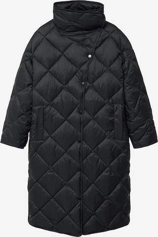 MANGO Płaszcz zimowy w kolorze czarny: przód