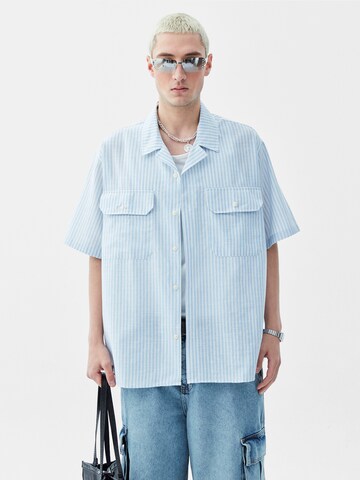 VAMOS CLO Comfort fit Overhemd in Blauw: voorkant