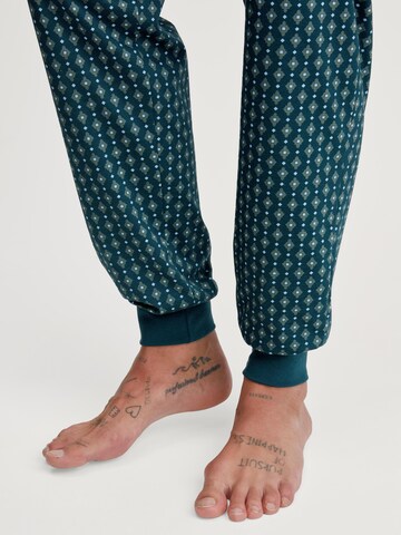 CALIDA Pyjama lang 'Relax Imprint'‌‌‌‌‌‌‌‌ in Grün