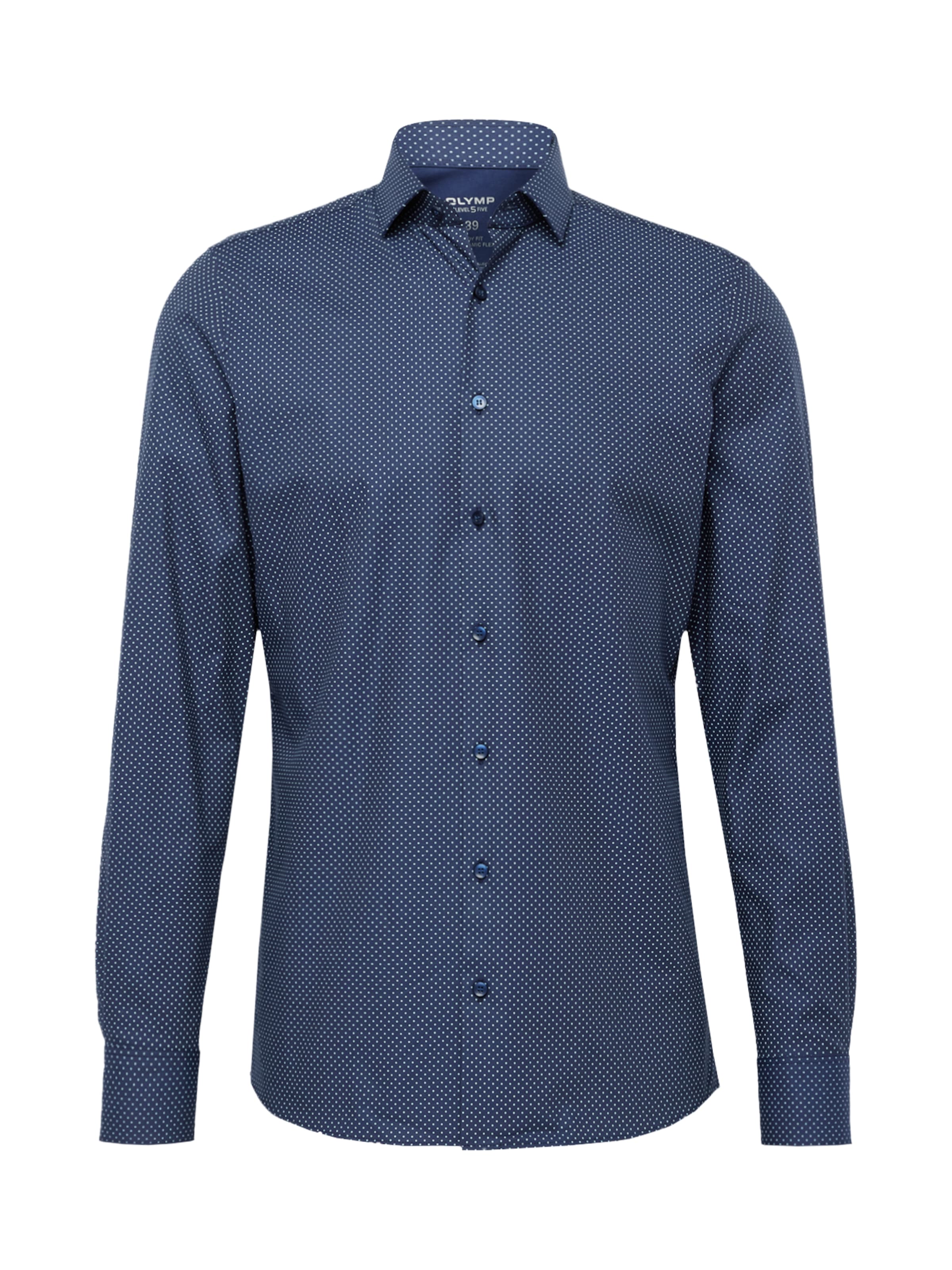 OLYMP Společenská košile - marine modrá / bílá, Produkt