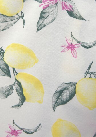 LASCANA Morgenmantel 'Summer Fruits' in Gelb