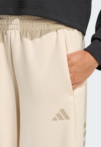 ADIDAS SPORTSWEAR Loose fit Sports trousers 'Future Icons' in Beige