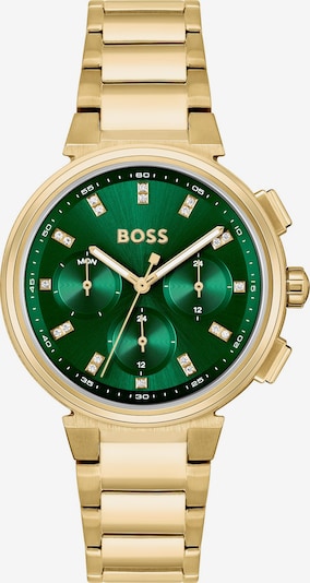 BOSS Analoog horloge in de kleur Goud / Groen, Productweergave