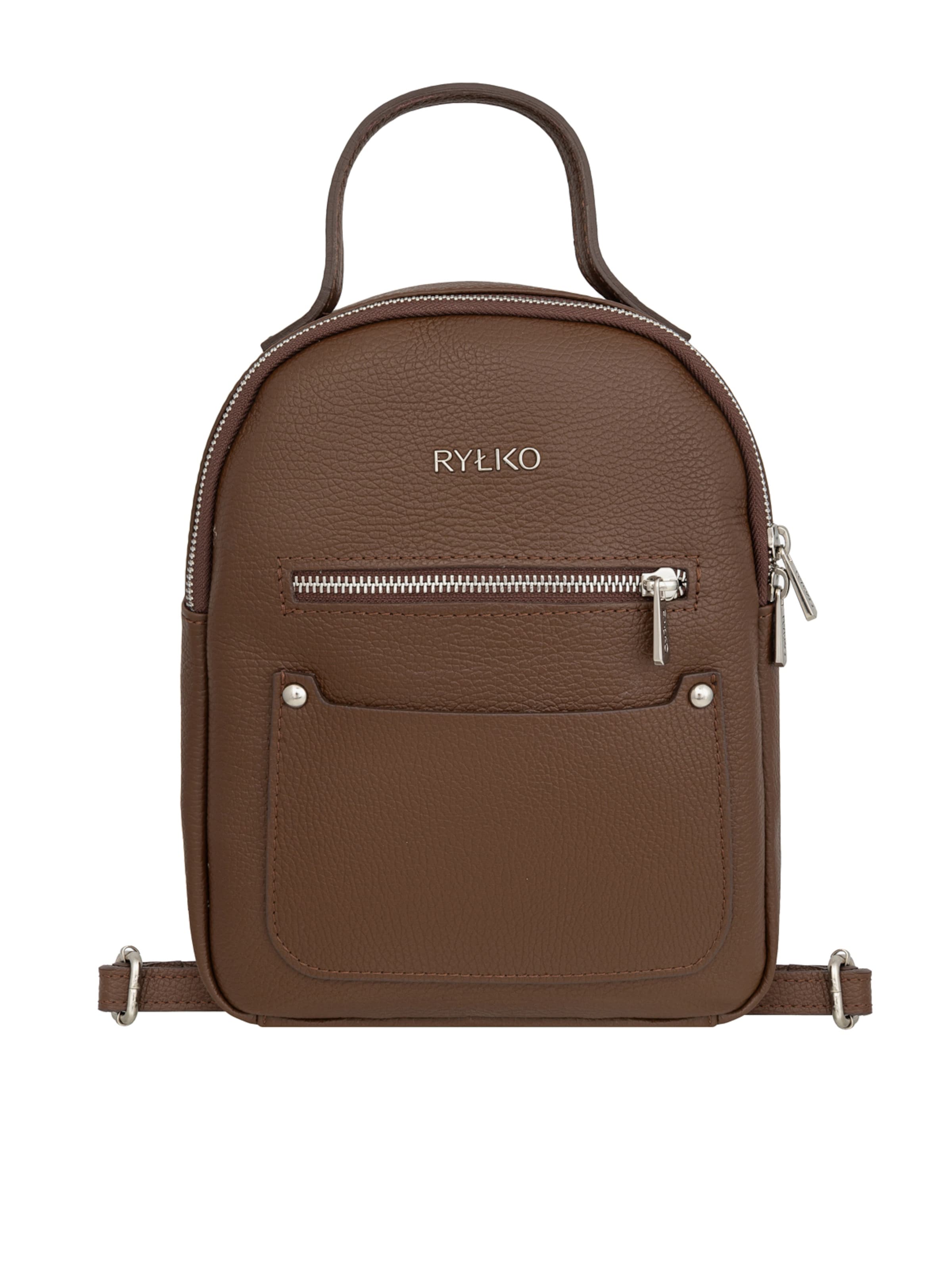 RYLKO Plecak w kolorze brązowy: przód