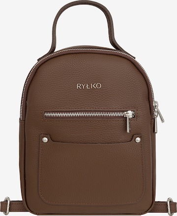 RYŁKORuksak - smeđa boja: prednji dio
